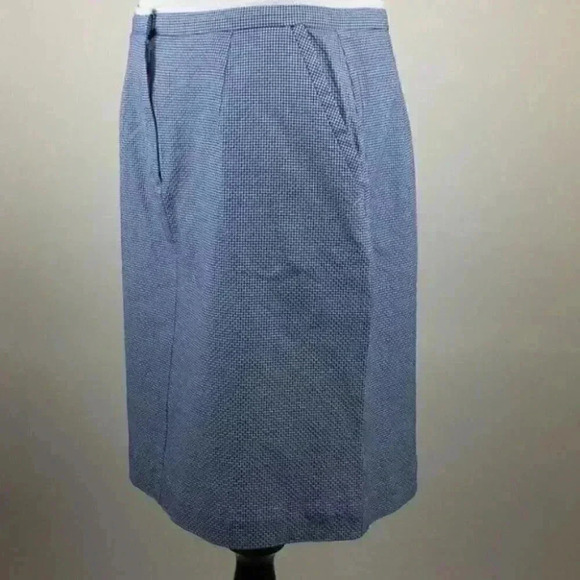Talbots womens Skirt 12 gingham Italian Fabric Pencil Dorthy preppy old money - Picture 5 of 10